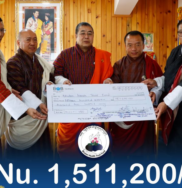 Bhutan Health Trust Fund received Donations from Haa Dzongkhag