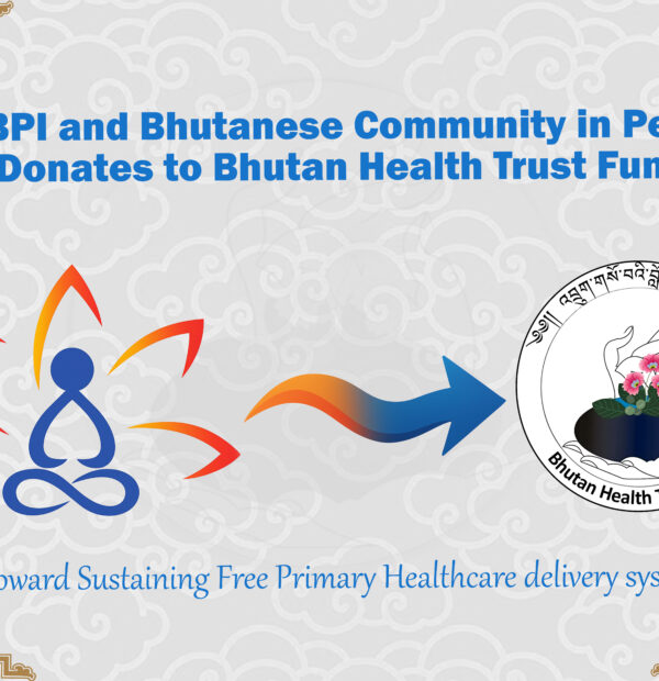 ABPI and Bhutanese Community in Perth, Australia donates to Bhutan Health Trust Fund