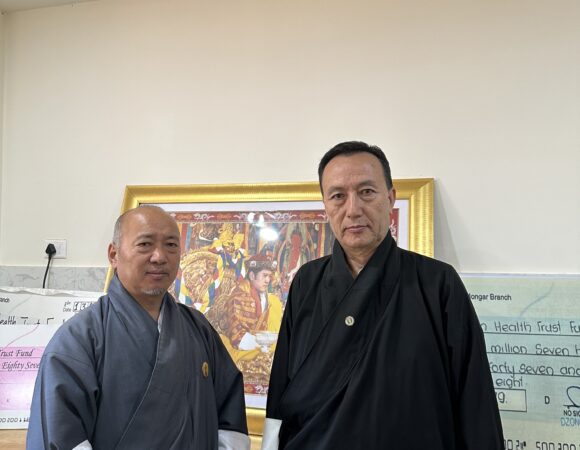 Mr. Phuntsho Wangdi Made a Generous Contribution to the Bhutan Health Trust Fund