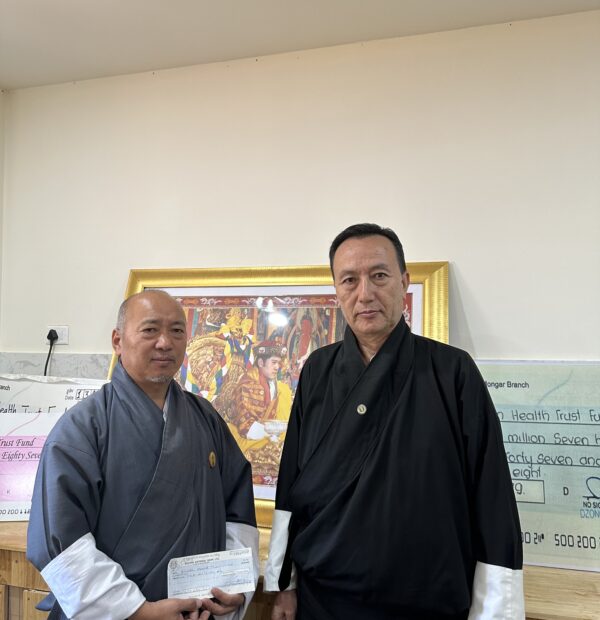 Mr. Phuntsho Wangdi Made a Generous Contribution to the Bhutan Health Trust Fund