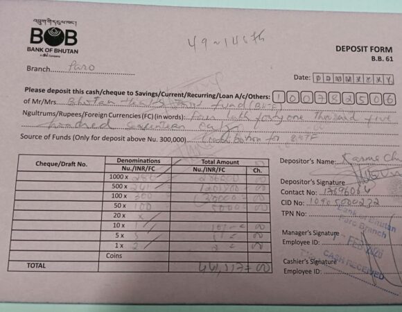 Donation from Paro Dzongkhag Administration